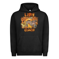 Pigment Black lion guard   cave painting Urban Hoodie - lanVoArt