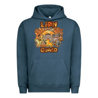 Pigment Midnight Navy lion guard   cave painting Urban Hoodie - lanVoArt