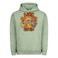 Pigment Oil Green lion guard   cave painting Urban Hoodie - lanVoArt