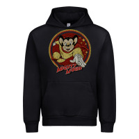 Black distressed mighty Urban Hoodie - lanVoArt