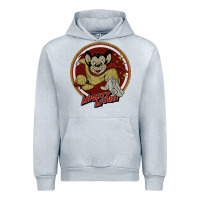Heather Grey distressed mighty Urban Hoodie - lanVoArt