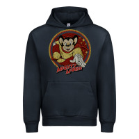 Navy distressed mighty Urban Hoodie - lanVoArt