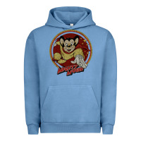 Pigment Pebble Blue distressed mighty Urban Hoodie - lanVoArt