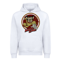 White distressed mighty Urban Hoodie - lanVoArt