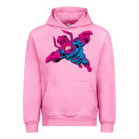 Fuchsia Pink galactus Urban Hoodie - lanVoArt