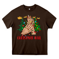 Chocolate Brown christmas nail bbs Heavy Core Tee - BundleAndBundleShop