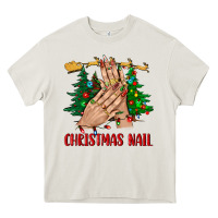 Cream christmas nail bbs Heavy Core Tee - BundleAndBundleShop