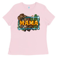 Bubblegum Pink mama cowboy western font cactuslove mom Ladies Tee - LillyAllenDesigns