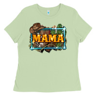 Matcha mama cowboy western font cactuslove mom Ladies Tee - LillyAllenDesigns
