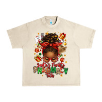 Sandshell santas favorite pharmacy tech afro messy bun Urban Heavy Tee - texasbilliewilder
