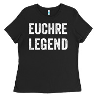 Euchre Legend Best Euchre Card Board Game Player Gift Ladies Tee | Teevron