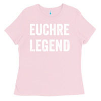 Bubblegum Pink Euchre Legend Best Euchre Card Board Game Player Gift Ladies Tee - lanVoArt