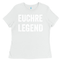 White Euchre Legend Best Euchre Card Board Game Player Gift Ladies Tee - lanVoArt