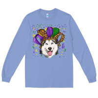 Colony Blue mardi gras hat husky Long Sleeve Tee - RanaPortraitStore