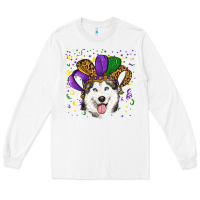 White mardi gras hat husky Long Sleeve Tee - RanaPortraitStore