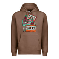 Chestnut cassette floral gemstone Premium Hoodie - FaDigitalArtStudio