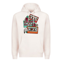 Cassette Floral Gemstone Premium Hoodie | Teevron
