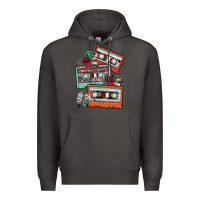 Smoke cassette floral gemstone Premium Hoodie - FaDigitalArtStudio