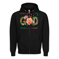 Black With god all things are possible leopard frame Zipper Hoodie - LillyAllenDesigns