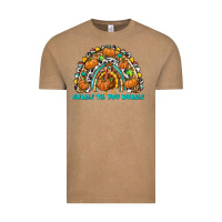 Vintage Coffee Gobble Til You Wobble with Rainbow Vintage Tee - texasbilliewilder