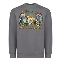 Storm with god all things are possible with baby jesus bbs Heavyweight Sweatshirt - BundleAndBundleShop