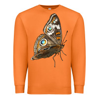 Carrot Flying Common Buckeye Butterfly Premium Sweatshirt - LillyAllenDesigns