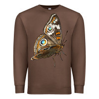 Chestnut Flying Common Buckeye Butterfly Premium Sweatshirt - LillyAllenDesigns