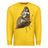 Lemon Flying Common Buckeye Butterfly Premium Sweatshirt - LillyAllenDesigns