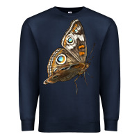 Navy Flying Common Buckeye Butterfly Premium Sweatshirt - LillyAllenDesigns