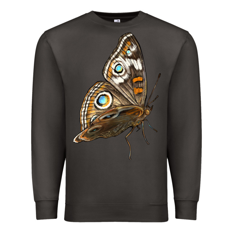 Flying Common Buckeye Butterfly Premium Sweatshirt by LillyAllenDesigns | Teevron