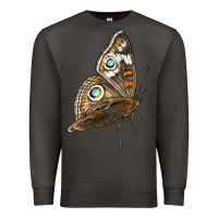 Smoke Flying Common Buckeye Butterfly Premium Sweatshirt - LillyAllenDesigns