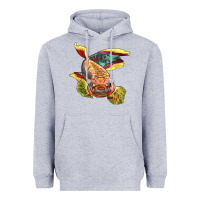 Heather Grey Killifish Heavyweight Hoodie - LillyAllenDesigns