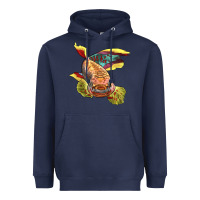 Navy Killifish Heavyweight Hoodie - LillyAllenDesigns