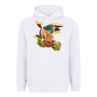 White Killifish Heavyweight Hoodie - LillyAllenDesigns