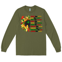Army Green dream like martin juneteenth Long Sleeve Tee - CowGirlArtShop