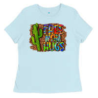 Baby Blue free mom hugs Ladies Tee - LillyAllenDesigns