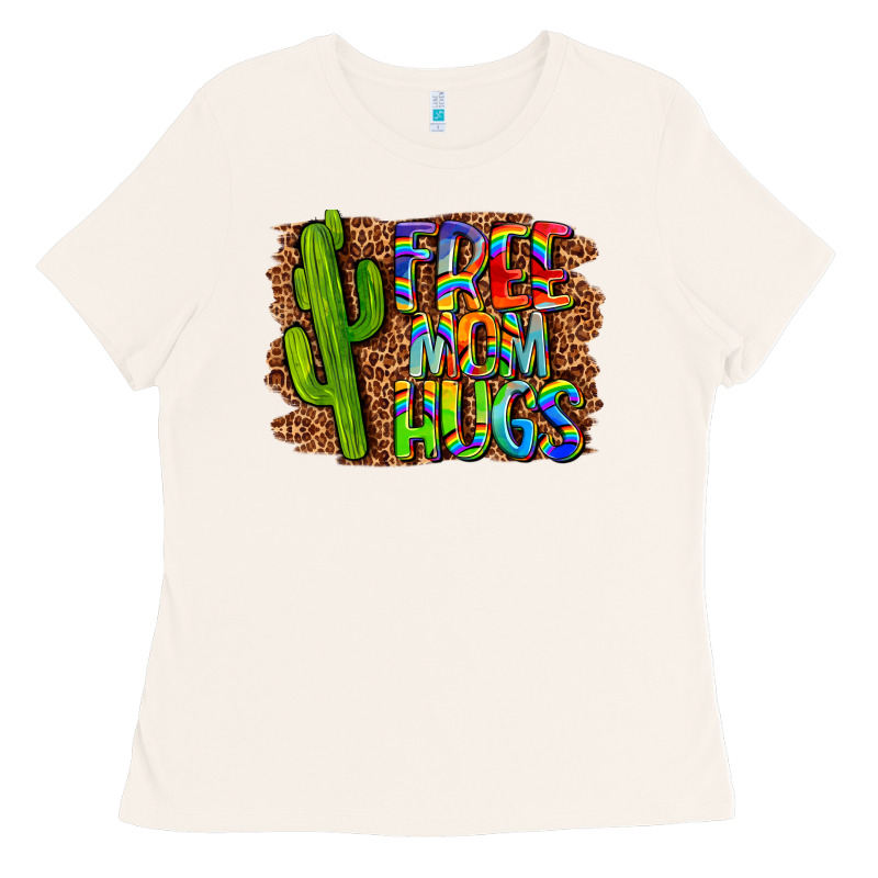 Free Mom Hugs Ladies Tee by LillyAllenDesigns | Teevron