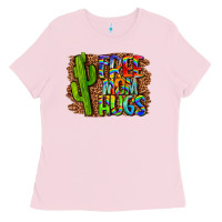 Bubblegum Pink free mom hugs Ladies Tee - LillyAllenDesigns