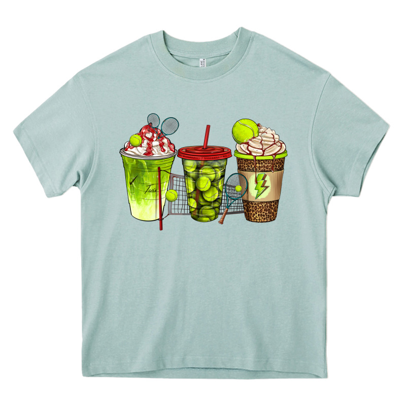 Tennis Coffee Cups Bbs Heavy Core Tee by BundleAndBundleShop | Teevron