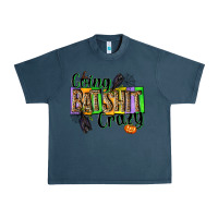 Midnight Navy Going bat shit crazy Urban Heavy Tee - NancyCooperArtShop