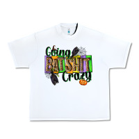 White Going bat shit crazy Urban Heavy Tee - NancyCooperArtShop