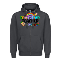 Smoke Kindergarten Teacher Life Zipper Hoodie - LillyAllenDesigns