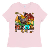 Bubblegum Pink mama hen Ladies Tee - LillyAllenDesigns