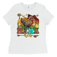 White mama hen Ladies Tee - LillyAllenDesigns