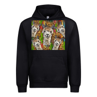 Black alpaca Urban Hoodie - BarkalooDesign