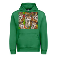 Emerald alpaca Urban Hoodie - BarkalooDesign