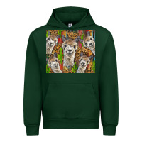 Forest Green alpaca Urban Hoodie - BarkalooDesign