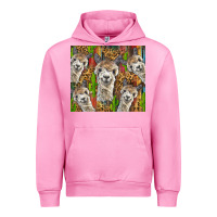 Fuchsia Pink alpaca Urban Hoodie - BarkalooDesign