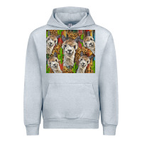 Heather Grey alpaca Urban Hoodie - BarkalooDesign