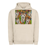 Pigment French Oak alpaca Urban Hoodie - BarkalooDesign